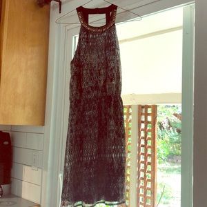 Open back halter top elegant summer dress